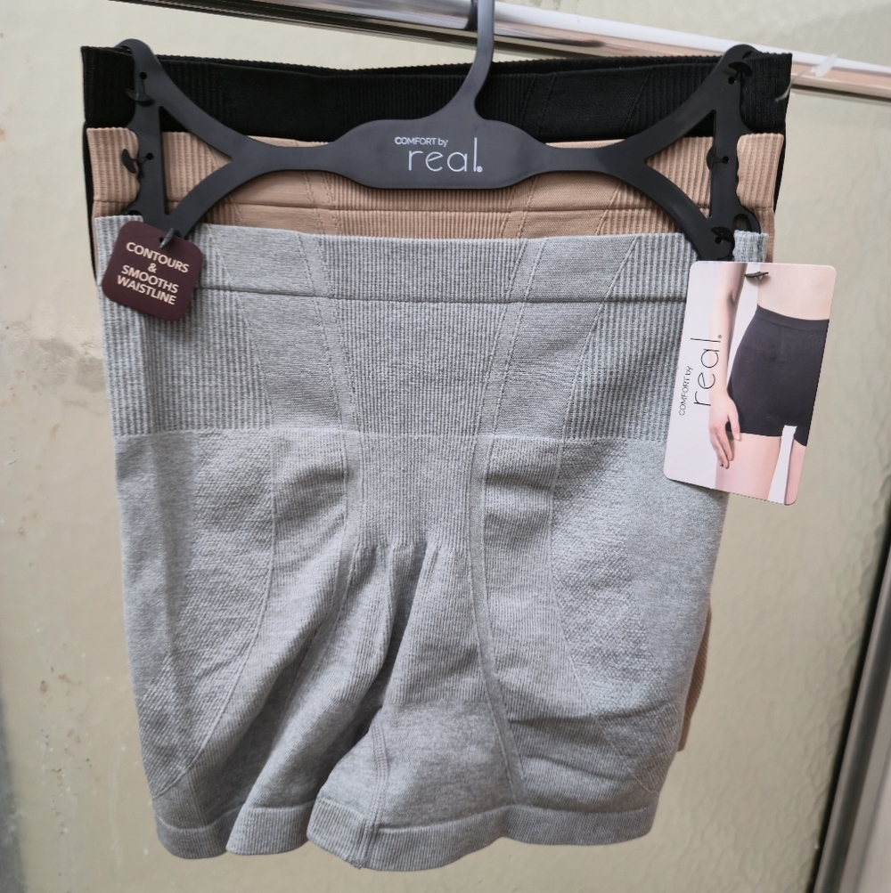 NWT Comfort by real Multicolored Seamless Shaping Shorts. M sz. $35.